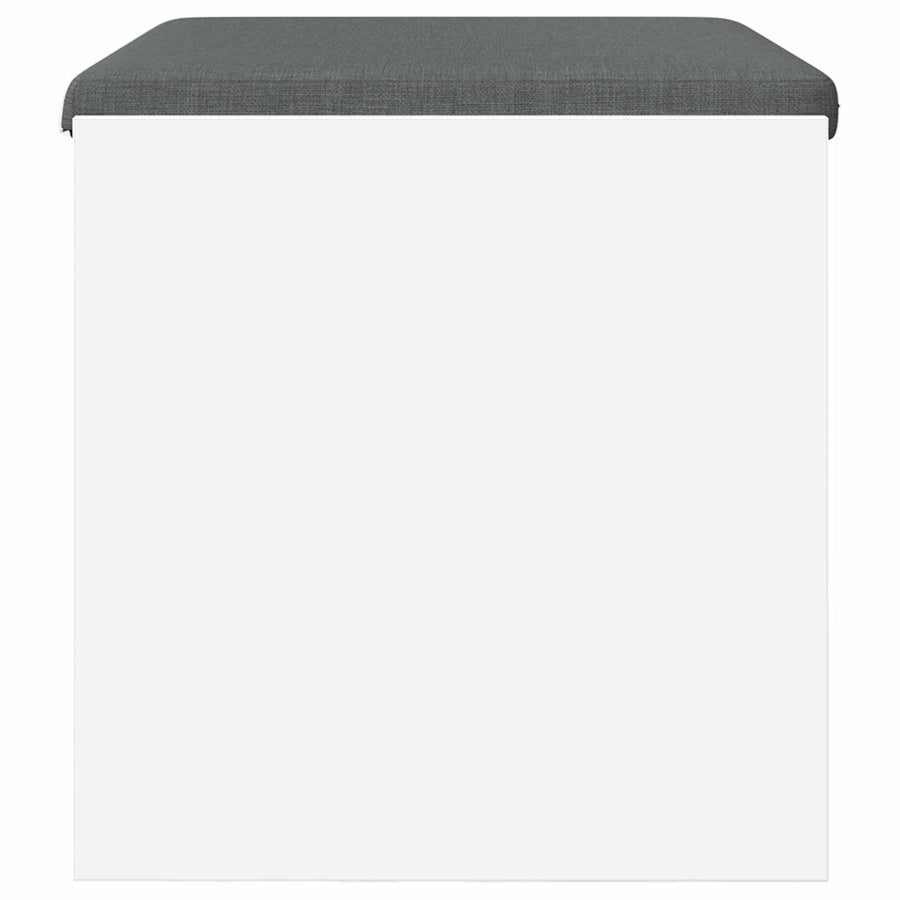 Halbank met kussen Wit 60 x 38 x 46 cm