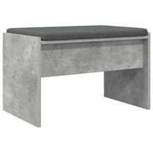 Halbank met kussen Beton Grijs 60 x 38 x 46 cm
