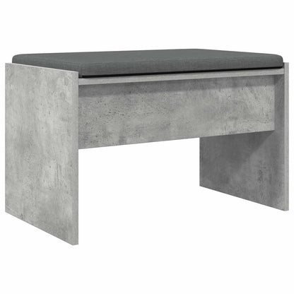 Halbank met kussen Beton Grijs 60 x 38 x 46 cm