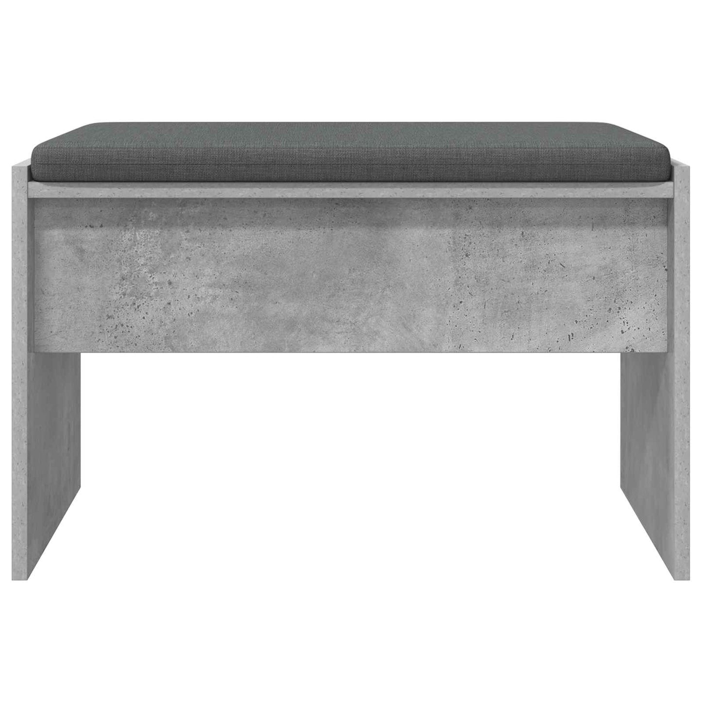Halbank met kussen Beton Grijs 60 x 38 x 46 cm