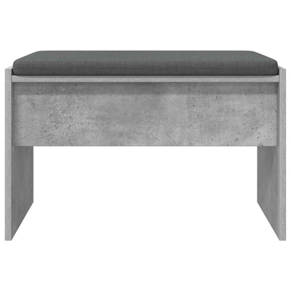 Halbank met kussen Beton Grijs 60 x 38 x 46 cm