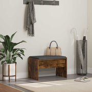 Halbank 63x38x40 cm bewerkt hout met kussen