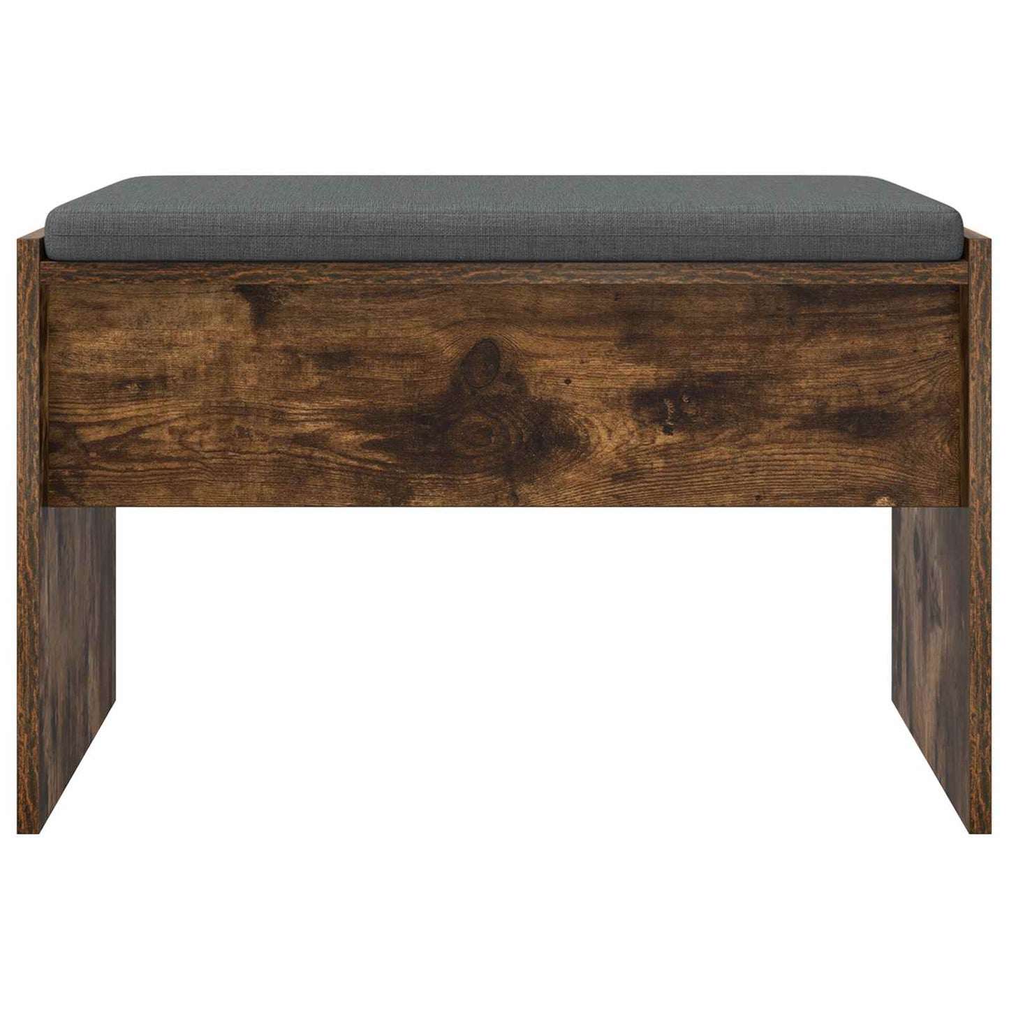 Halbank met kussen Gerookt eiken 60 x 38 x 46 cm