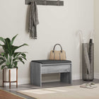 Halbank 63x38x40 cm grijs Sonoma
