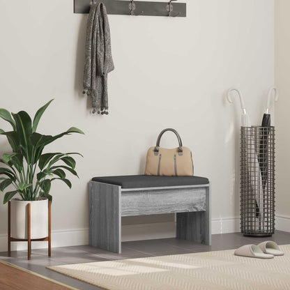 Halbank met kussen Grijs Sonoma 60 x 38 x 46 cm