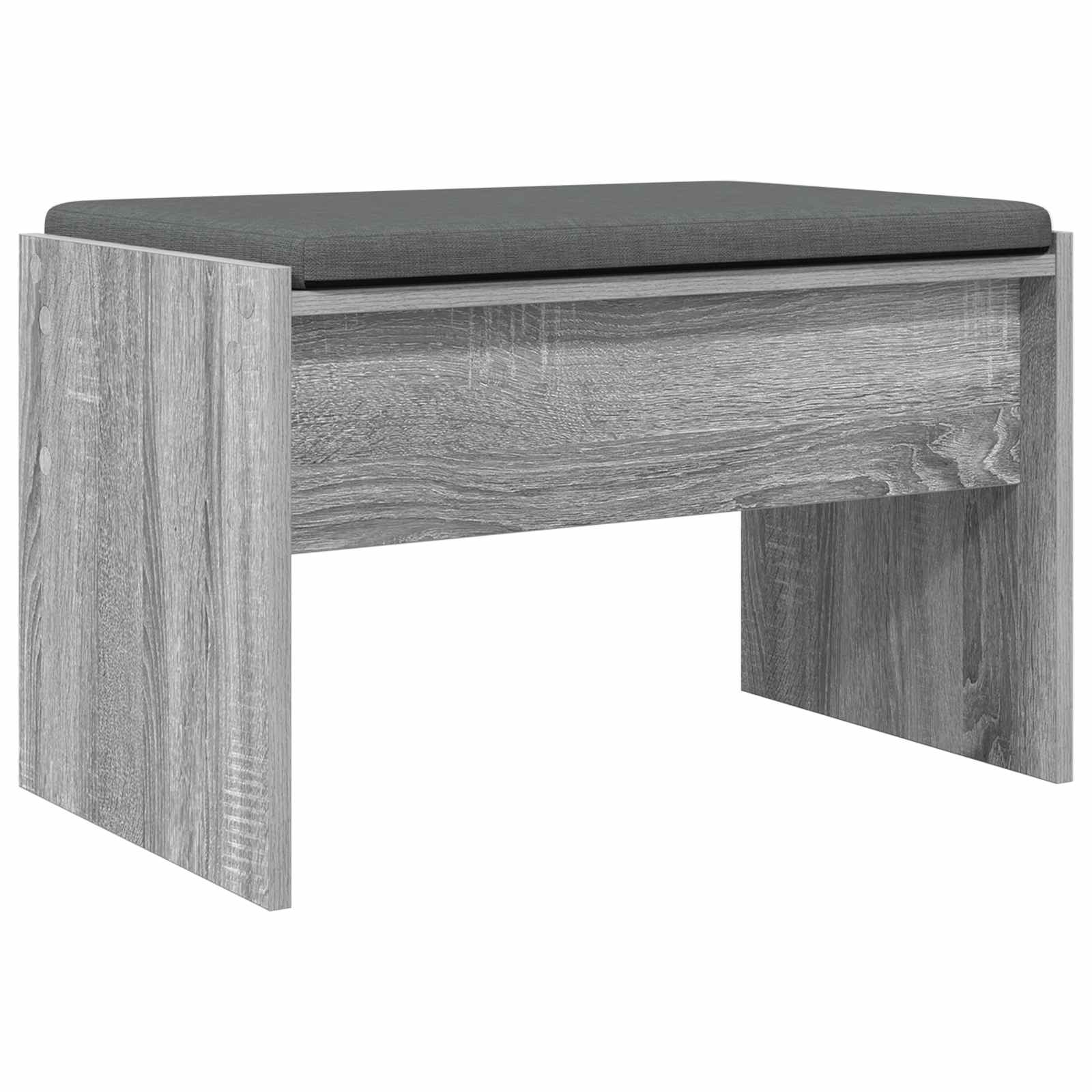 Halbank met kussen Grijs Sonoma 60 x 38 x 46 cm