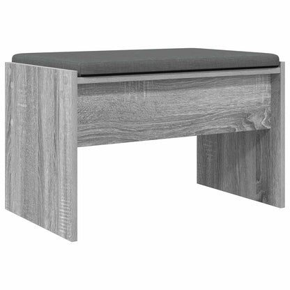 Halbank met kussen Grijs Sonoma 60 x 38 x 46 cm