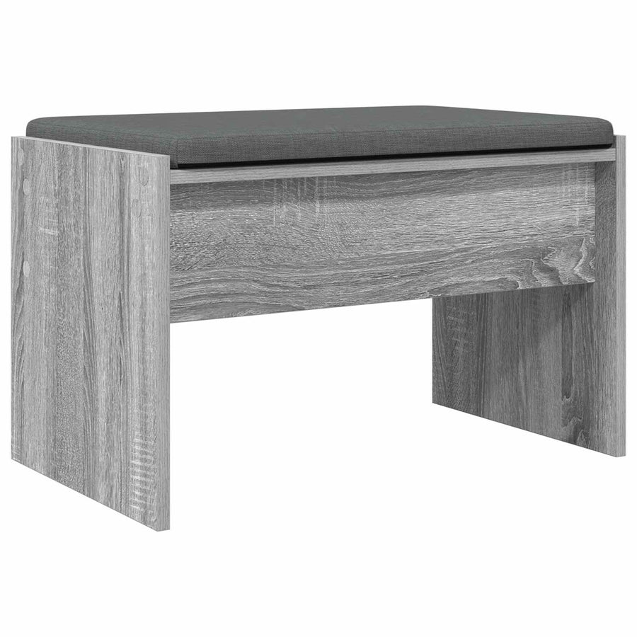 Halbank met kussen Grijs Sonoma 60 x 38 x 46 cm