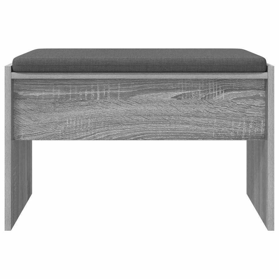Halbank met kussen Grijs Sonoma 60 x 38 x 46 cm