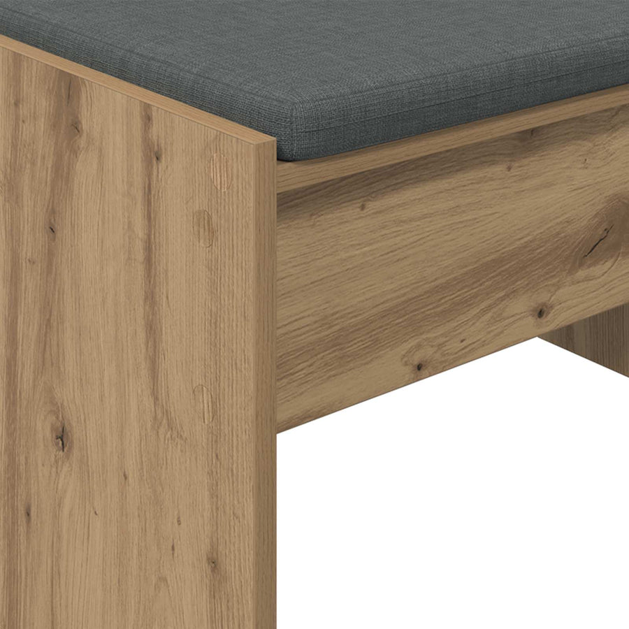 Halbank met kussen Artisan Eiken 60 x 38 x 46 cm
