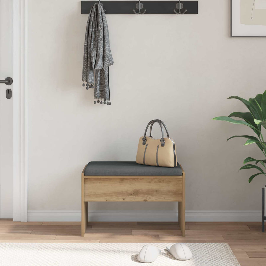 Halbank met kussen Artisan Eiken 60 x 38 x 46 cm