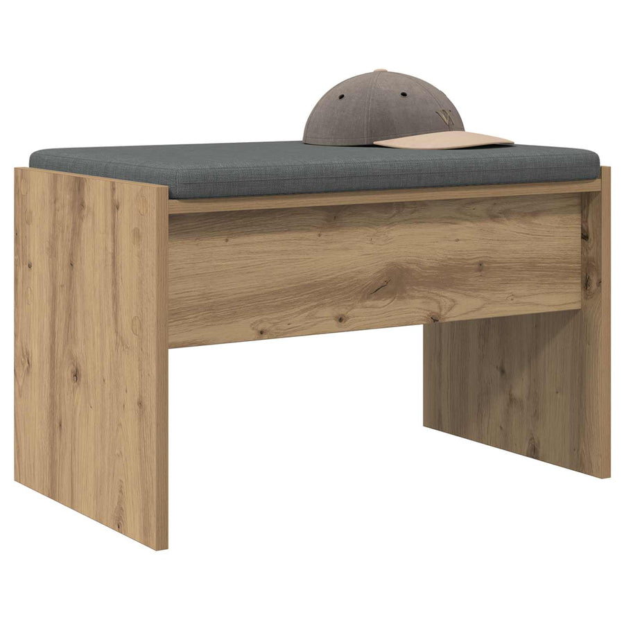 Halbank met kussen Artisan Eiken 60 x 38 x 46 cm