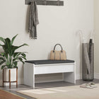 Halbank 80x38x46 cm wit bewerkt hout