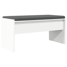 Halbank met kussen Wit 80 x 38 x 46 cm