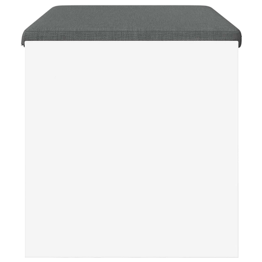 Halbank met kussen Wit 80 x 38 x 46 cm