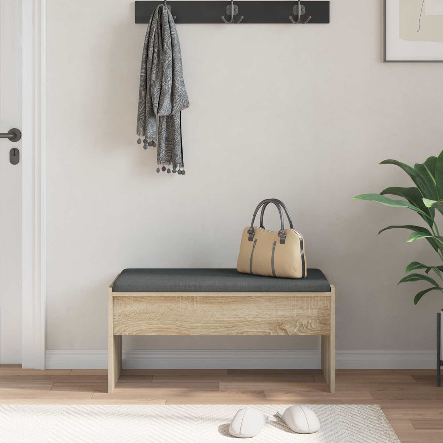 Halbank met kussen Sonoma Eiken 80 x 38 x 46 cm