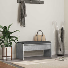 Halbank met kussen Beton Grijs 80 x 38 x 46 cm