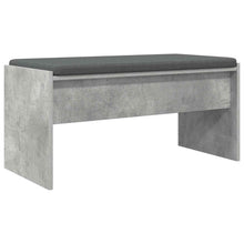 Halbank met kussen Beton Grijs 80 x 38 x 46 cm