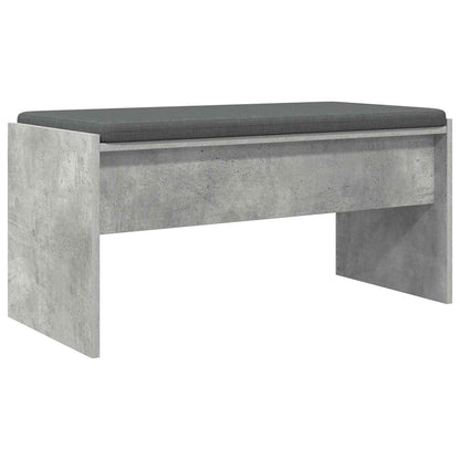 Halbank met kussen Beton Grijs 80 x 38 x 46 cm