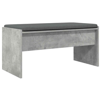 Halbank met kussen Beton Grijs 80 x 38 x 46 cm