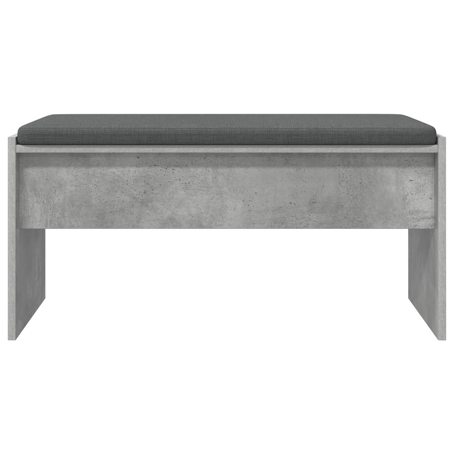 Halbank met kussen Beton Grijs 80 x 38 x 46 cm