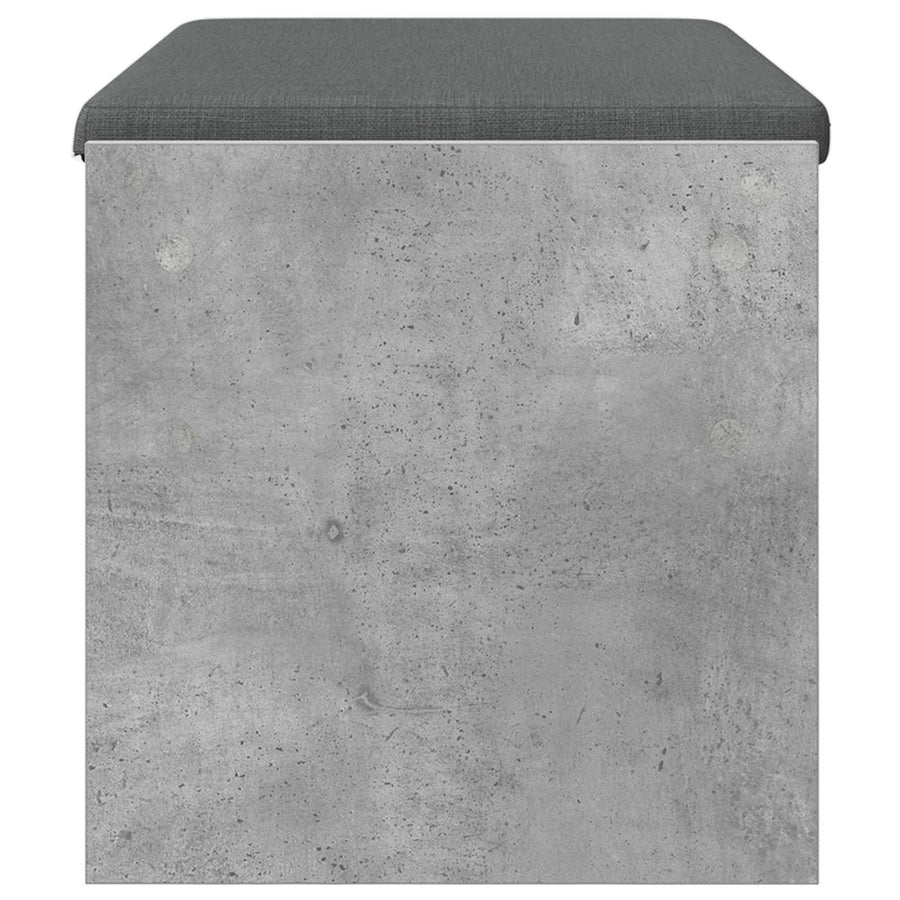Halbank met kussen Beton Grijs 80 x 38 x 46 cm