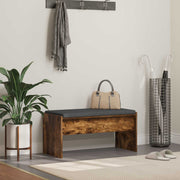 Halbank gerookt eiken met kussen 80x38x46 cm