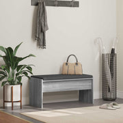 Halbank 83x38x40 cm grijs Sonoma