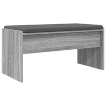Halbank met kussen Grijs Sonoma 80 x 38 x 46 cm