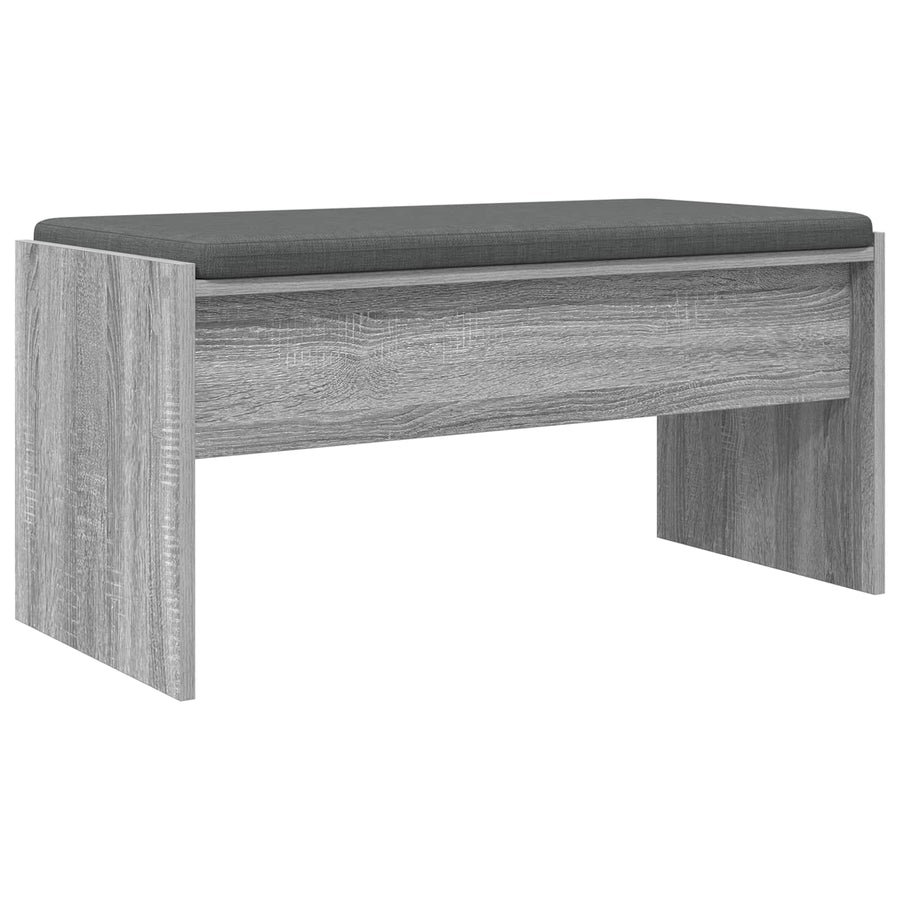 Halbank met kussen Grijs Sonoma 80 x 38 x 46 cm
