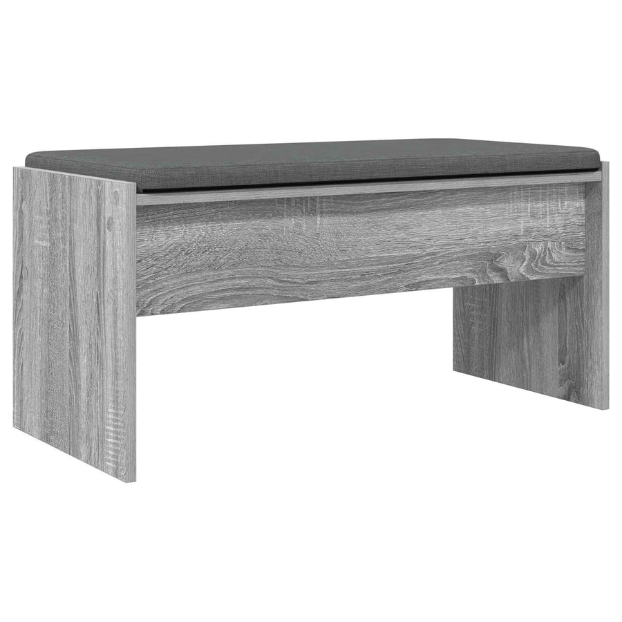 Halbank met kussen Grijs Sonoma 80 x 38 x 46 cm