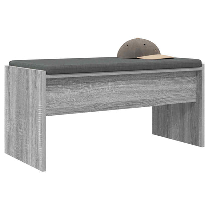 Halbank met kussen Grijs Sonoma 80 x 38 x 46 cm