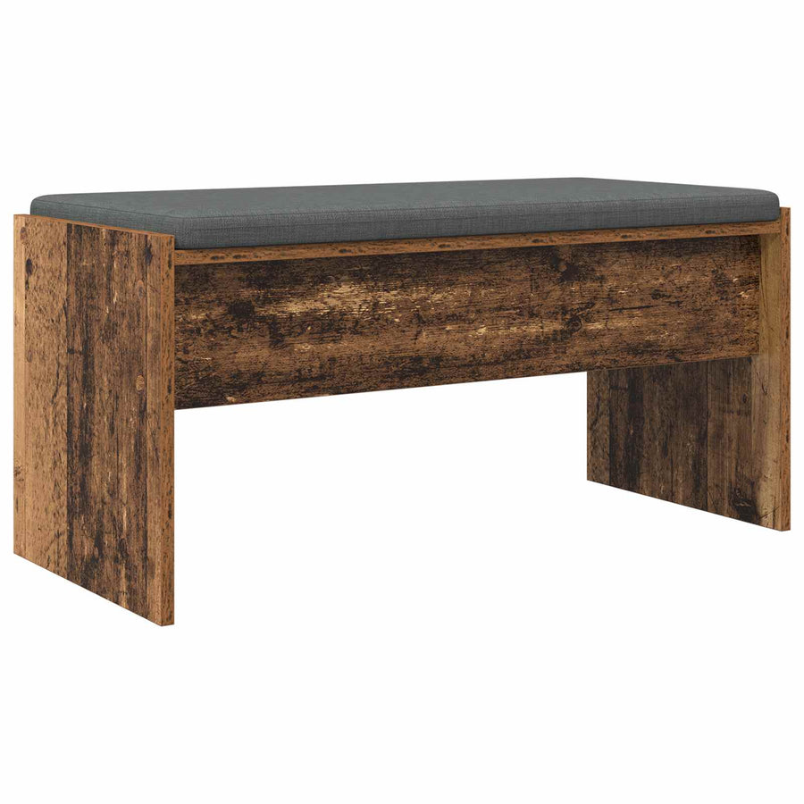Halbank met kussen Oudhout 80 x 38 x 46 cm