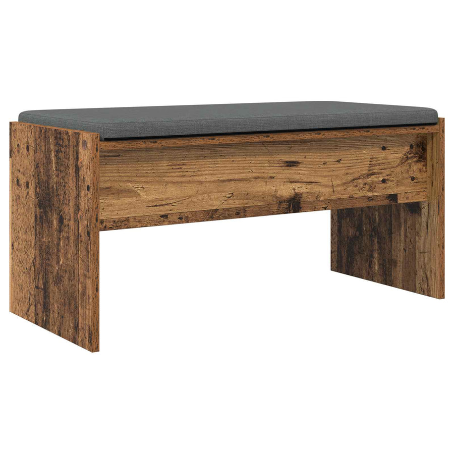 Halbank met kussen Oudhout 80 x 38 x 46 cm