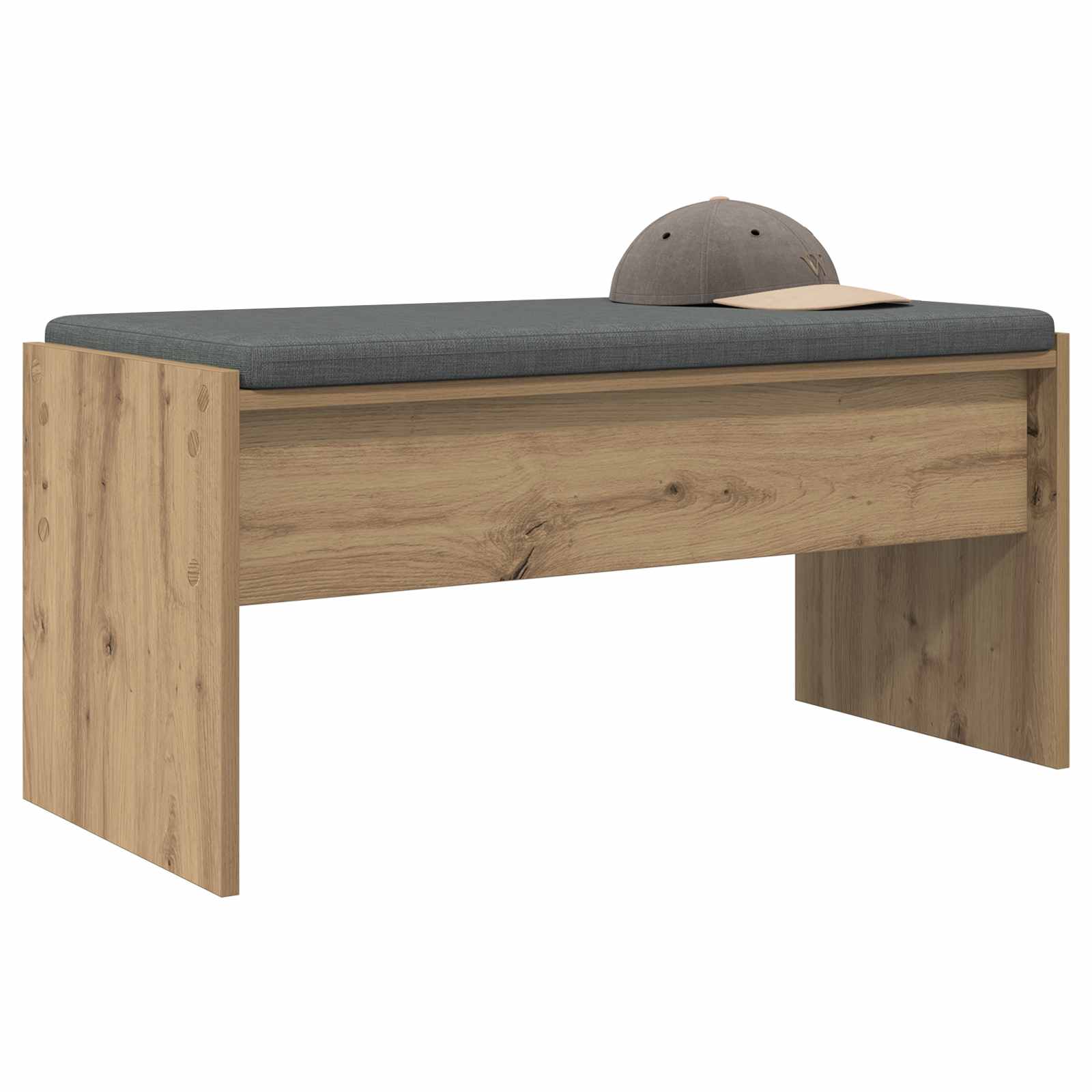 Halbank met kussen Artisan Eiken 80 x 38 x 46 cm