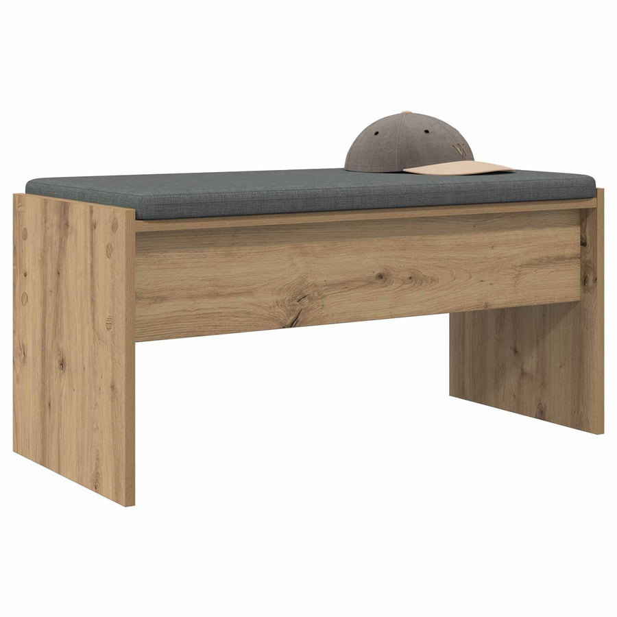 Halbank met kussen Artisan Eiken 80 x 38 x 46 cm