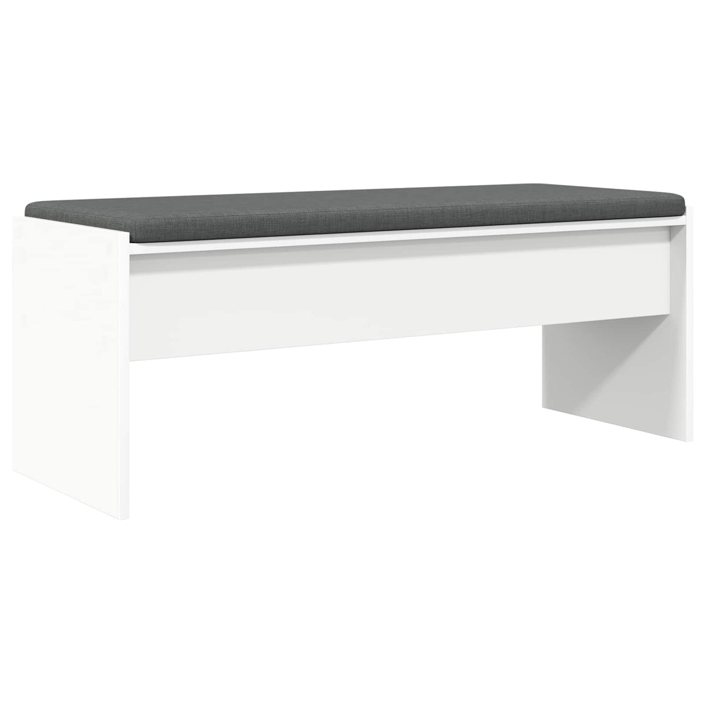 Halbank met kussen Wit 100 x 38 x 46 cm