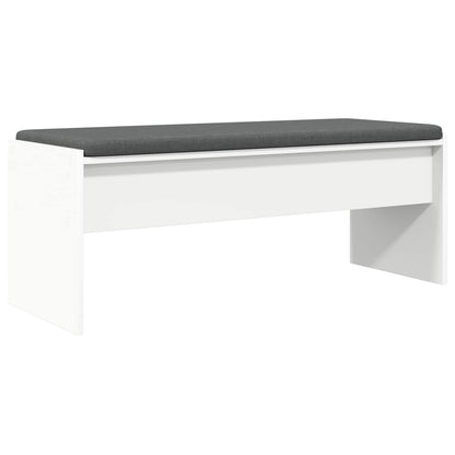 Halbank met kussen Wit 100 x 38 x 46 cm