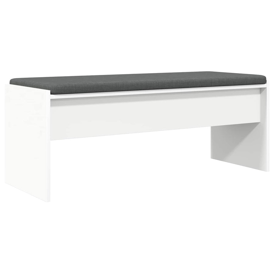 Halbank met kussen Wit 100 x 38 x 46 cm