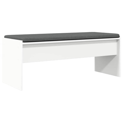 Halbank met kussen Wit 100 x 38 x 46 cm