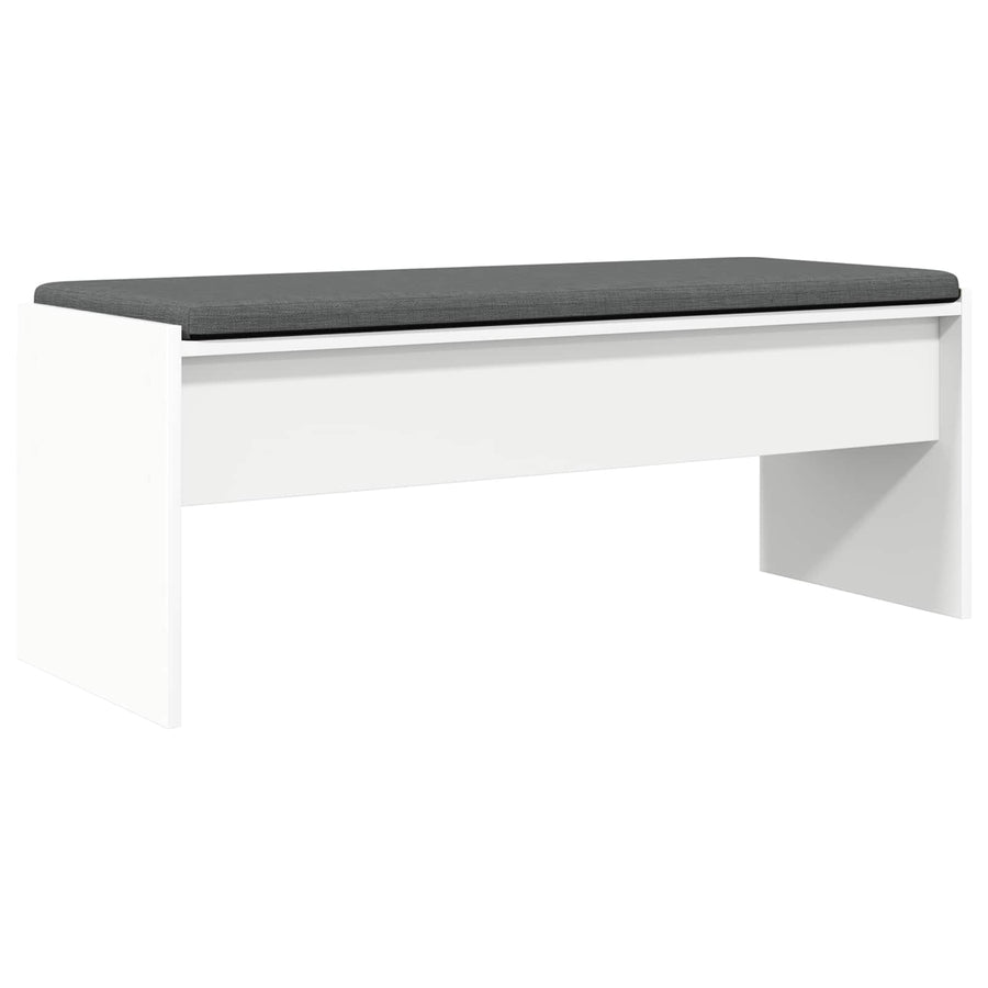 Halbank met kussen Wit 100 x 38 x 46 cm