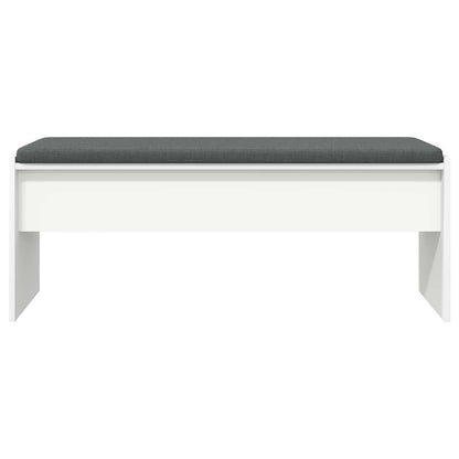 Halbank met kussen Wit 100 x 38 x 46 cm