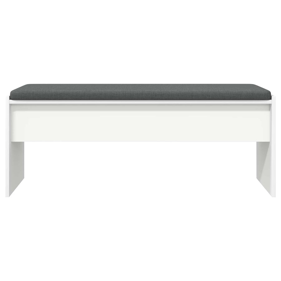 Halbank met kussen Wit 100 x 38 x 46 cm