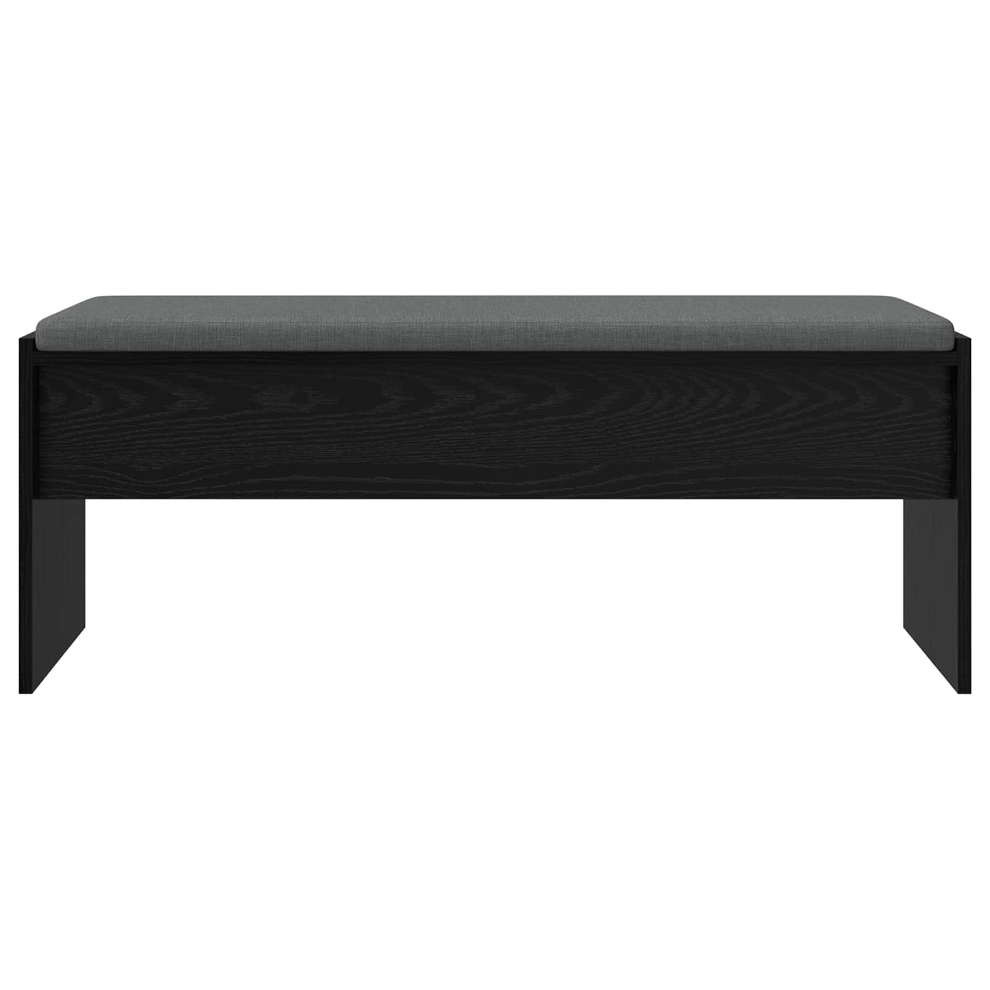 Halbank met kussen Zwart Eiken 100 x 38 x 46 cm
