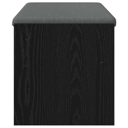 Halbank met kussen Zwart Eiken 100 x 38 x 46 cm