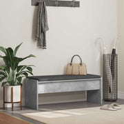 Halbank 100x38x46 cm beton grijs bewerkt hout