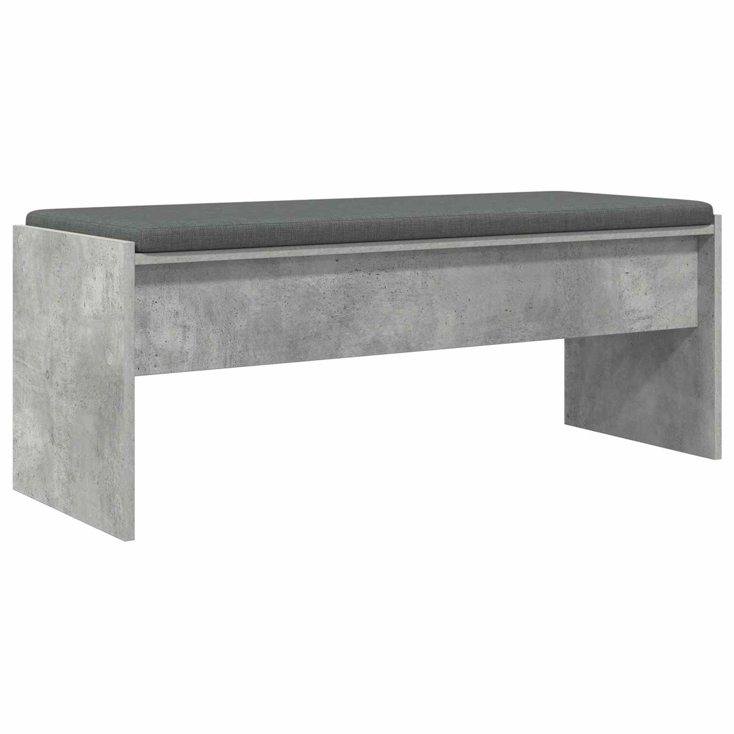 Halbank met kussen Beton Grijs 100 x 38 x 46 cm