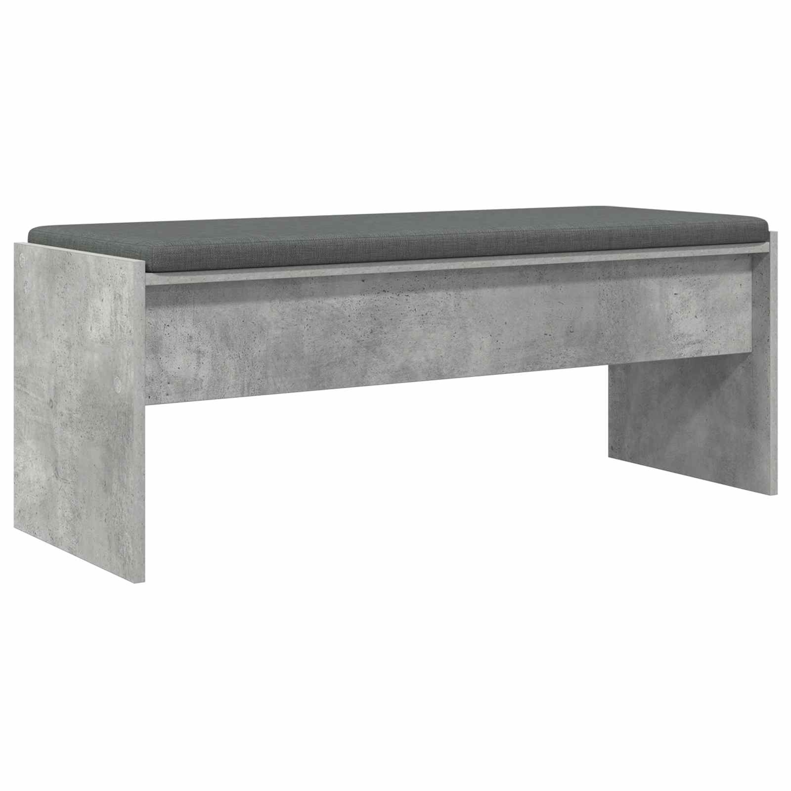 Halbank met kussen Beton Grijs 100 x 38 x 46 cm