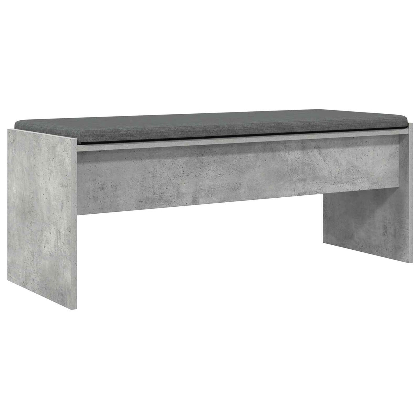 Halbank met kussen Beton Grijs 100 x 38 x 46 cm