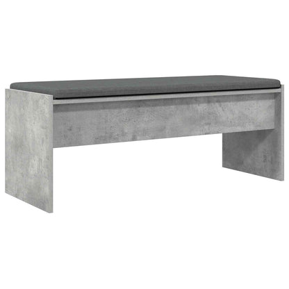 Halbank met kussen Beton Grijs 100 x 38 x 46 cm